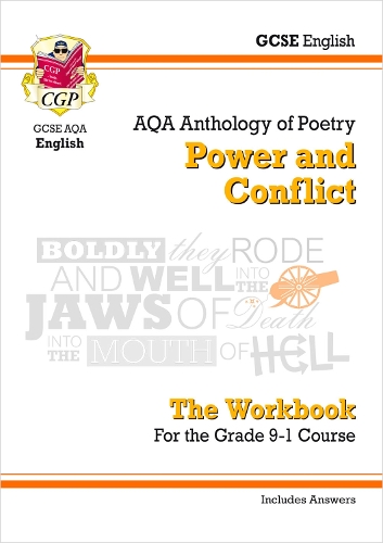 GCSE English Literature AQA Poetry Workbook: Power & Conflict Anthology (includes Answers)
GCSE English Literature AQA Poetry Workbook: Power & Conflict Anthology (includes Answers)