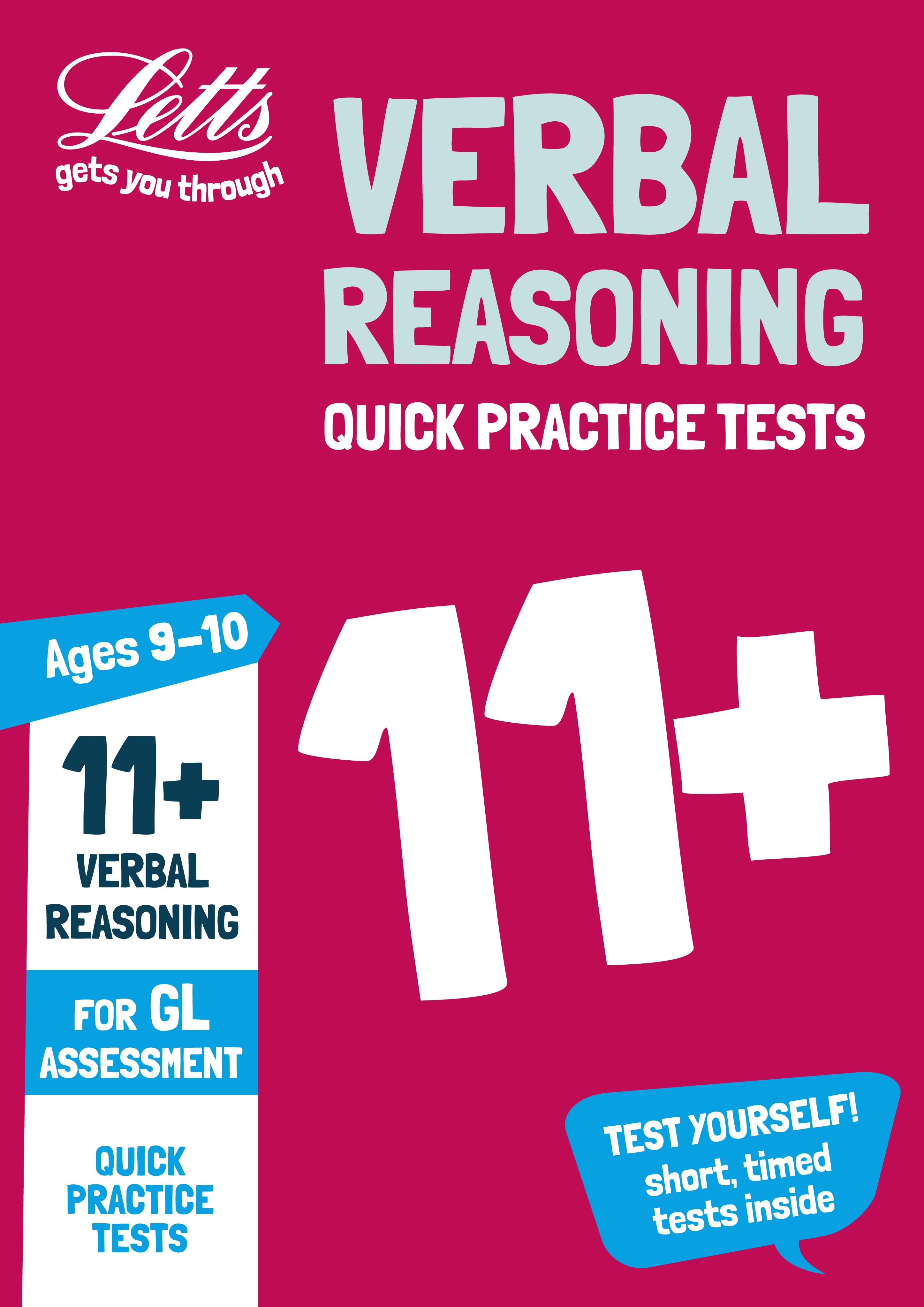 11+ Verbal Reasoning Quick Practice Tests Age 9-10 (Year 5) : For the Gl Assessment Tests
11+ Verbal Reasoning Quick Practice Tests Age 9-10 (Year 5) : For the Gl Assessment Tests