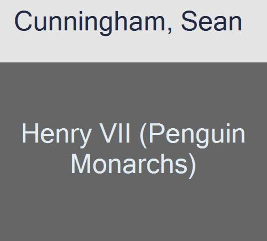 

Henry VII Penguin Monarchs