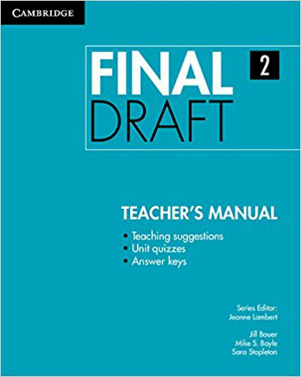

Final Draft Level 2 Teacher's Manual