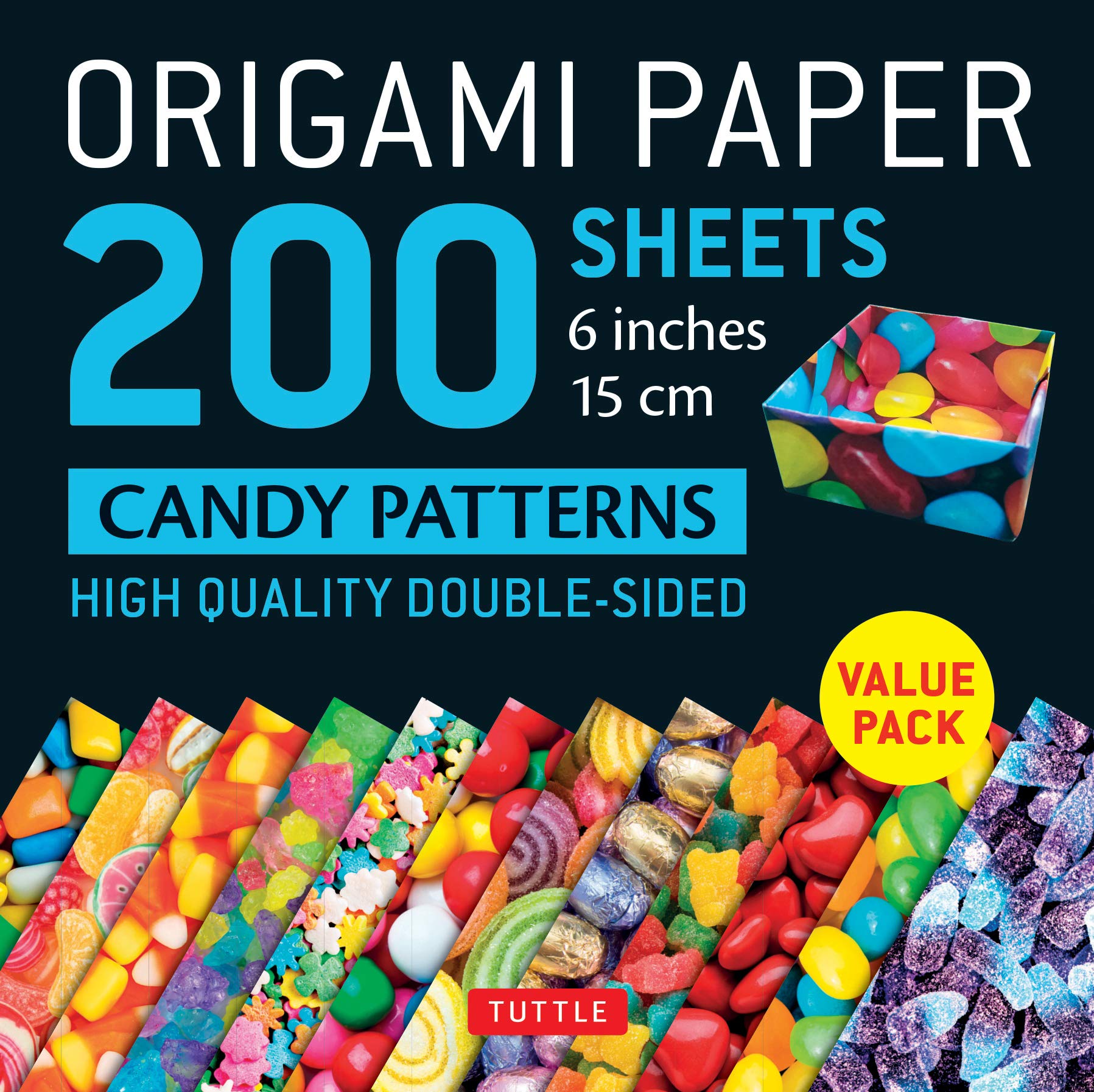 

Origami Paper. 200 sheets. Candy Patterns. 15 cm