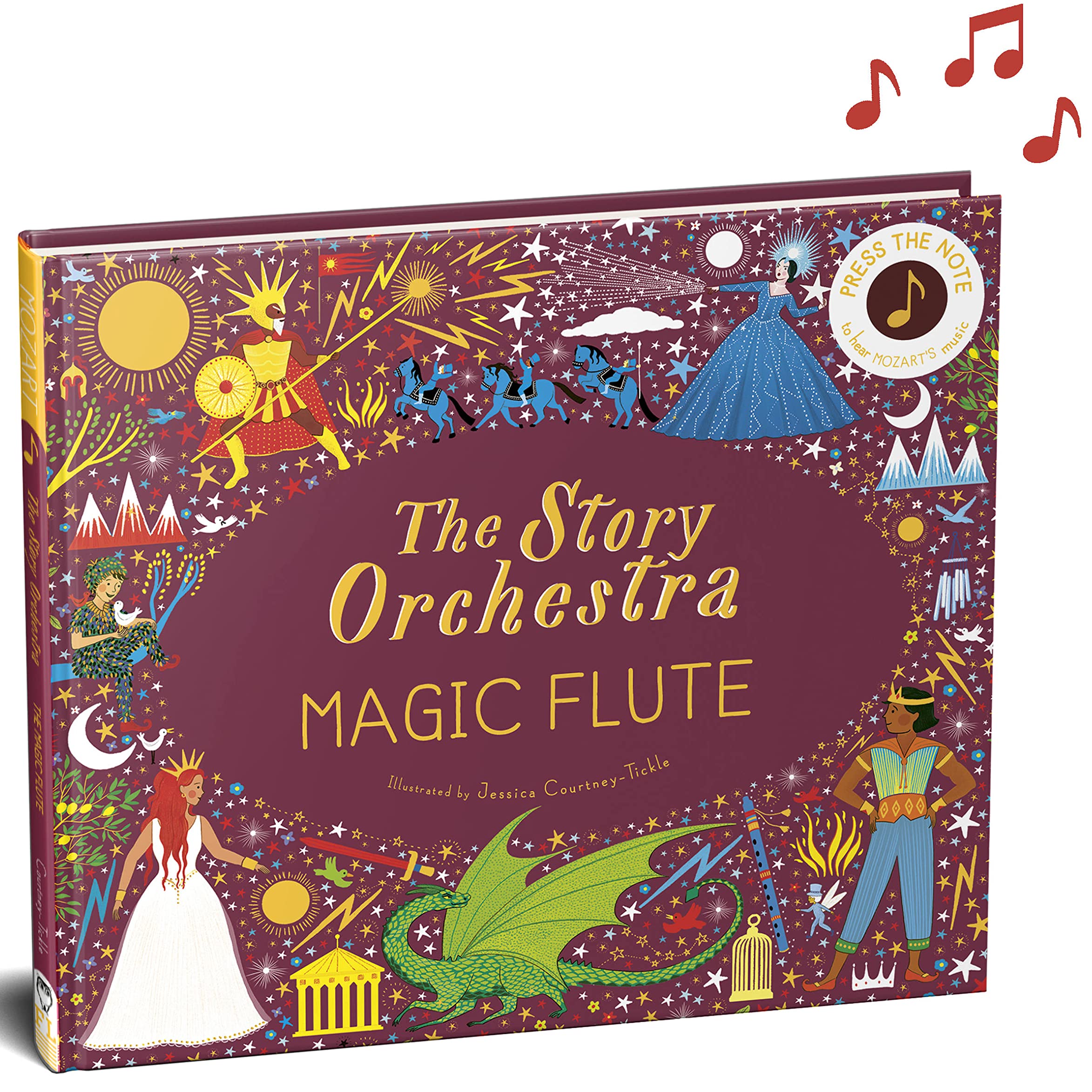 

The Magic Flute. Press the note to hear Mozart's music