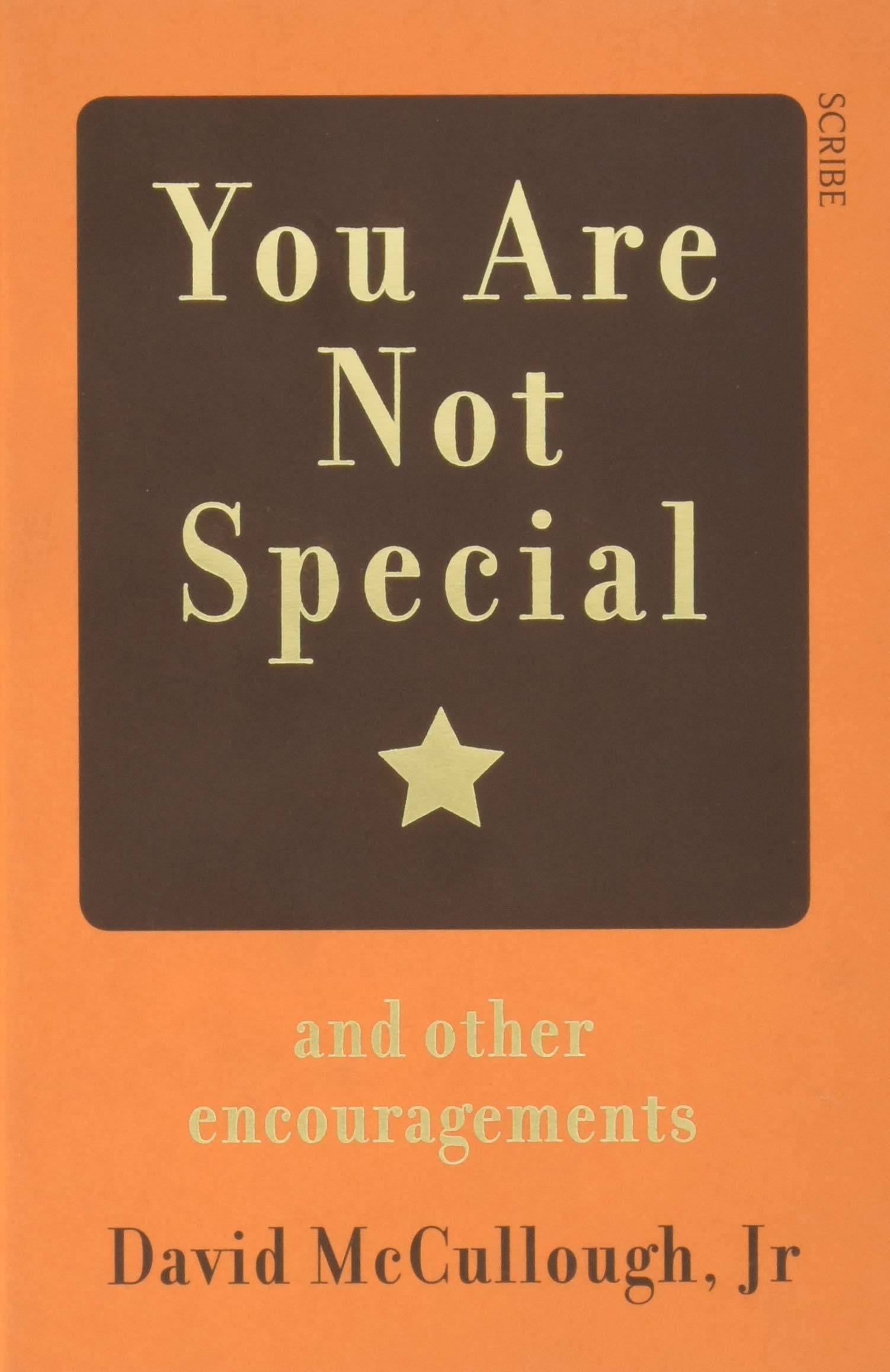

You Are Not Special. And other encouragements