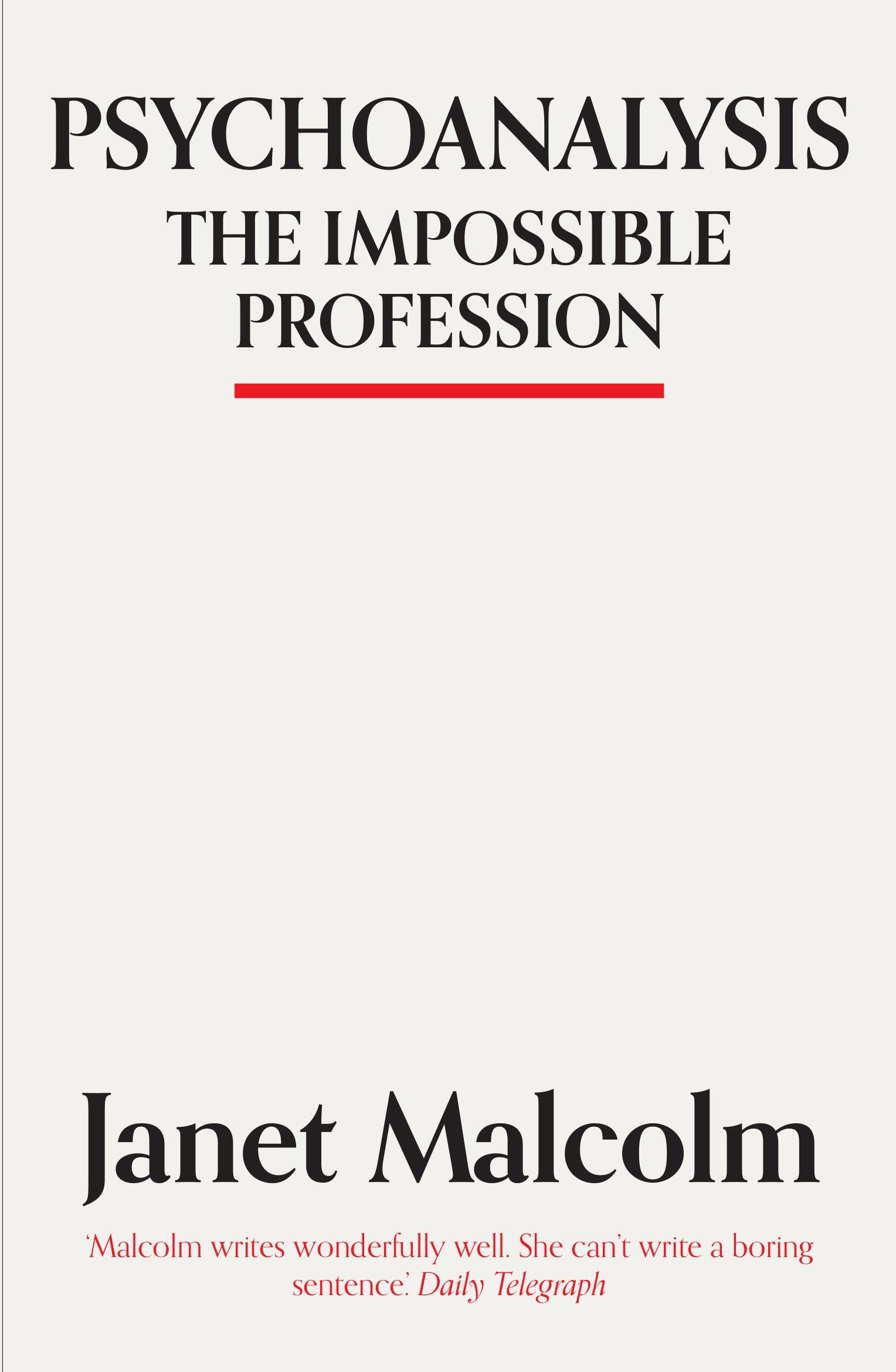 

Psychoanalysis. The Impossible Profession