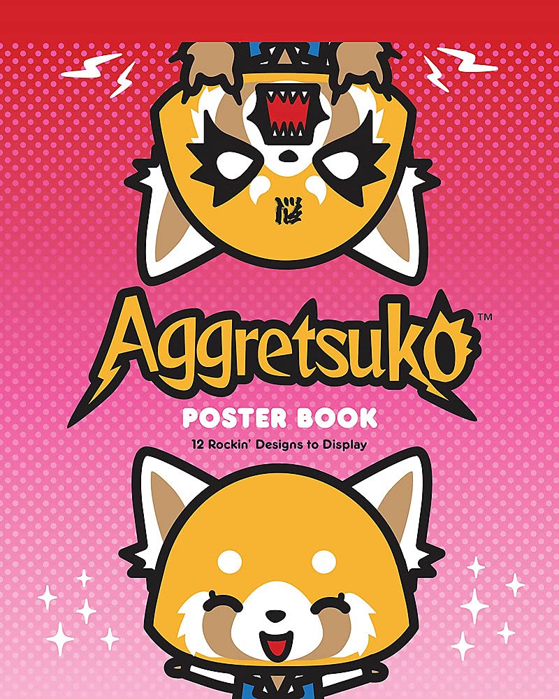 

Aggretsuko Poster Book. 12 Rockin' Designs to Display