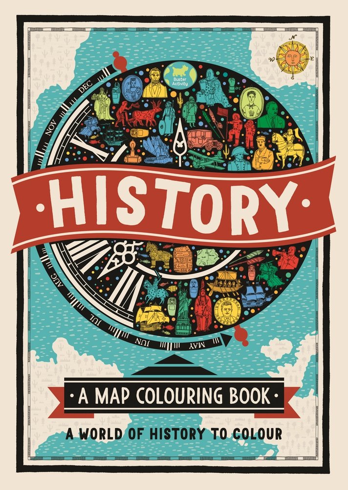 [object Object] «History. A Map Colouring Book», автор Шарлотта Фармер - фото №1