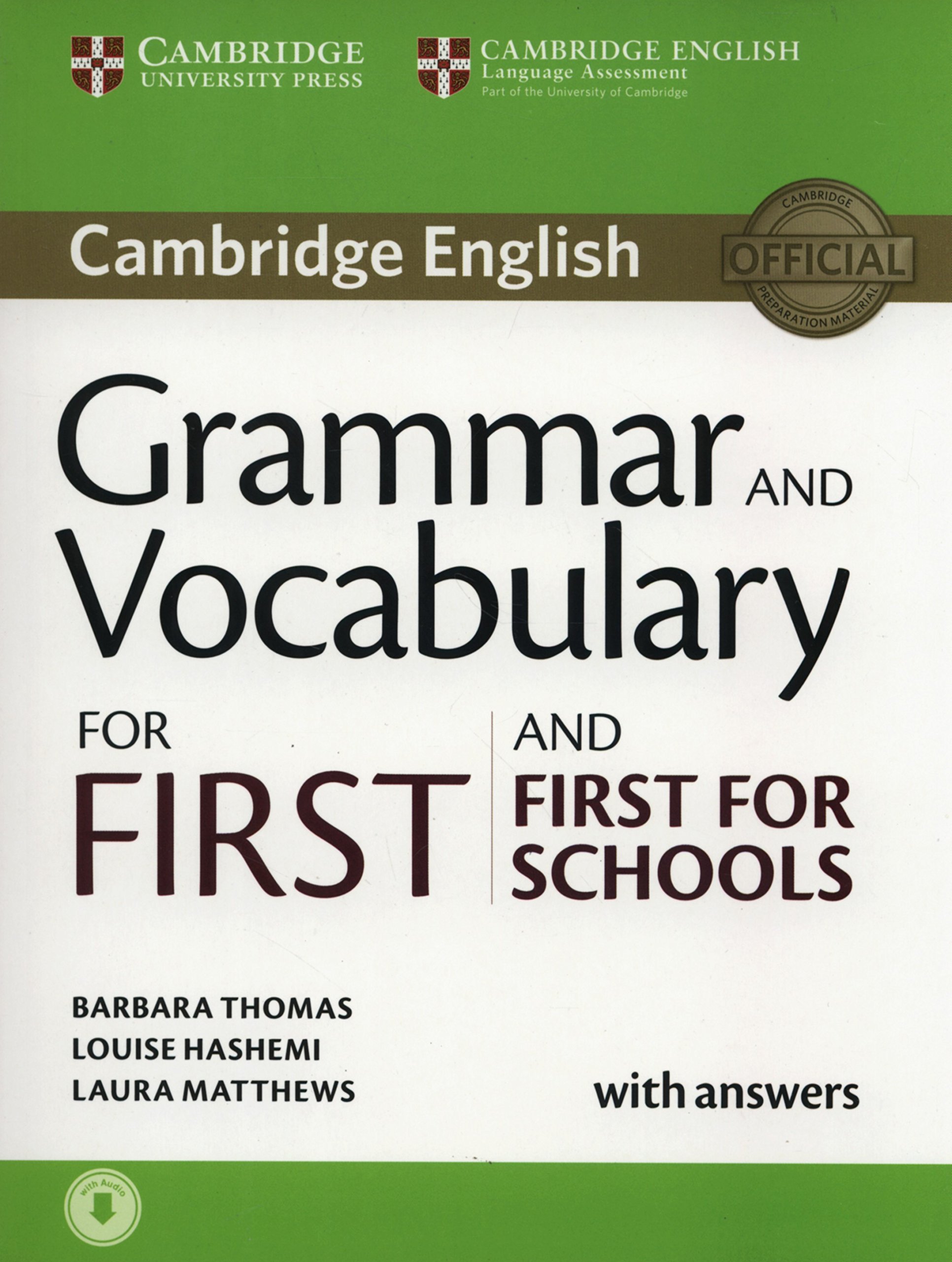 [object Object] «Grammar and Vocabulary for First and First for Schools Book with Answers and Audio», автор Барбара Томас - фото №1