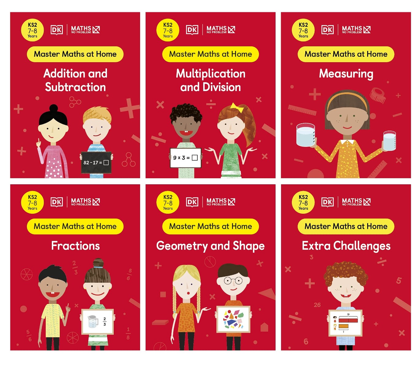 

Collection of 6 Workbooks. Ages 7-8 (Key Stage 2)