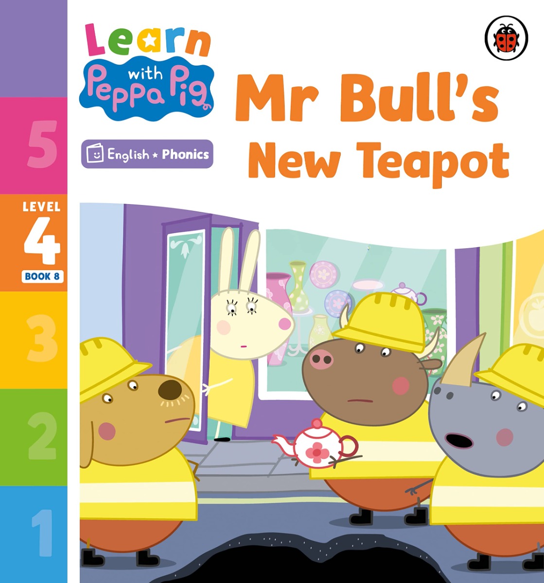 

Learn with Peppa Phonics Level 4 Book 8. Mr Bull's New Teapot