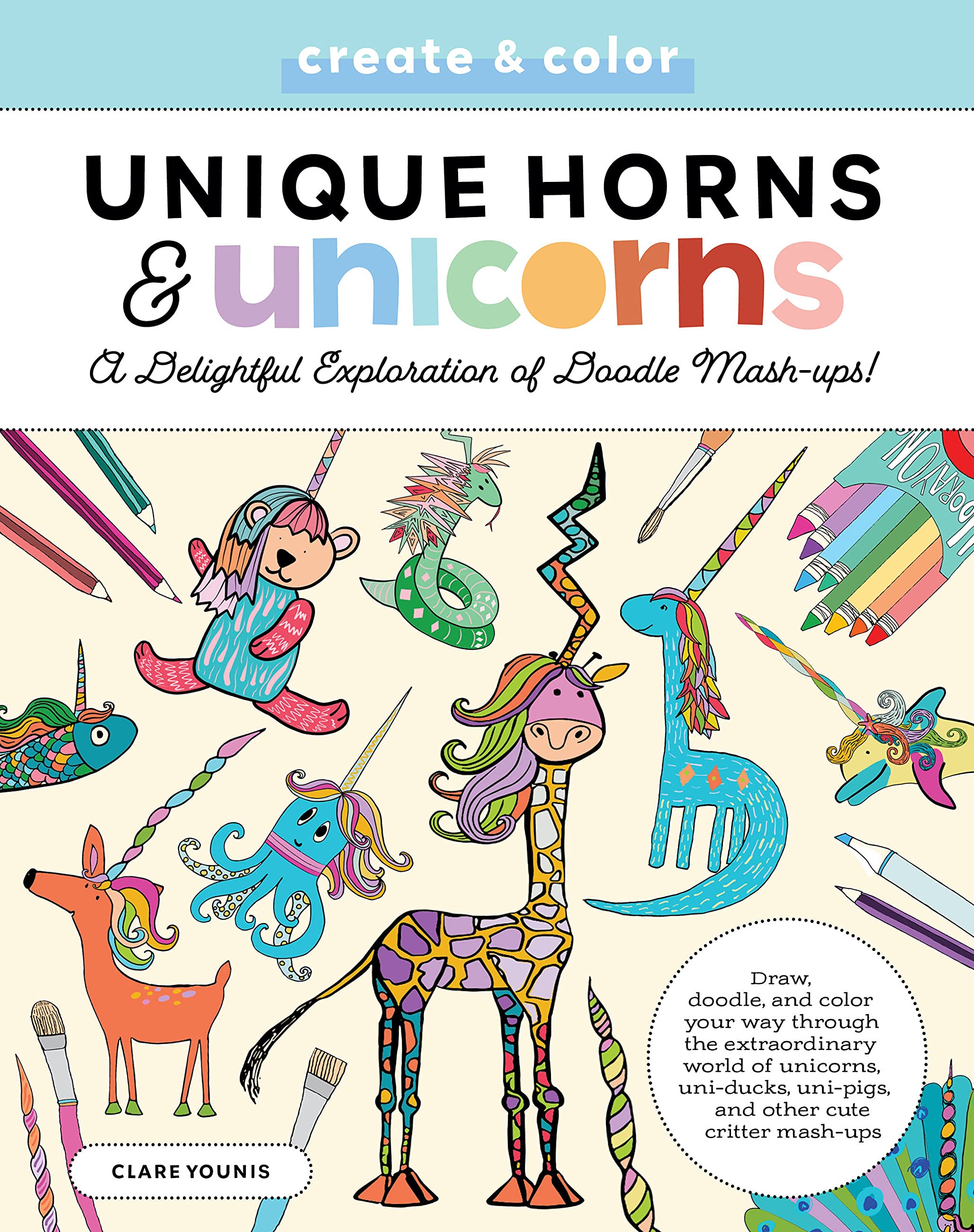 [object Object] «Create & Color. Unique Horns and Unicorns. Volume 2» - фото №1