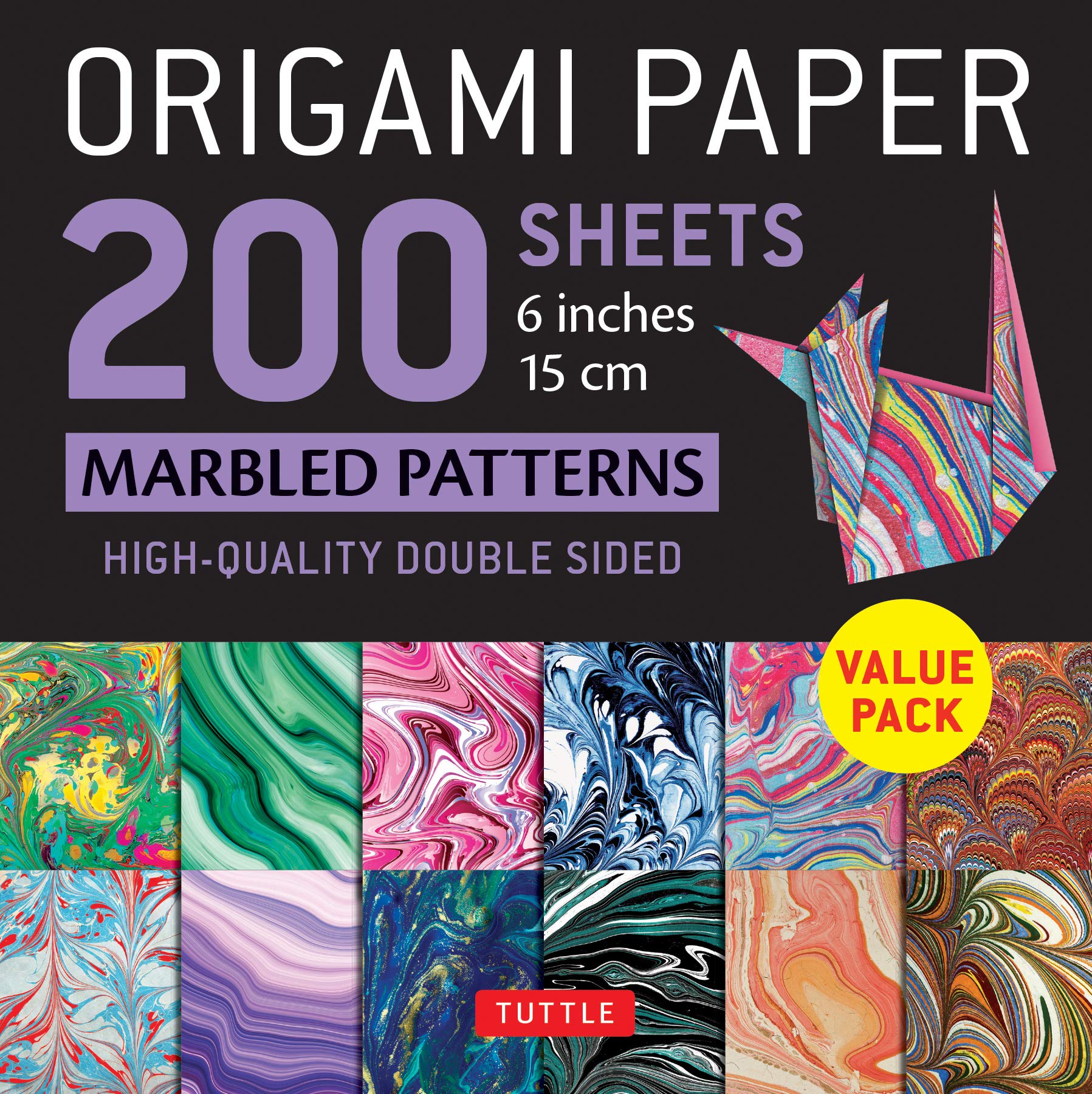 

Origami Paper 200 sheets Marbled Patterns