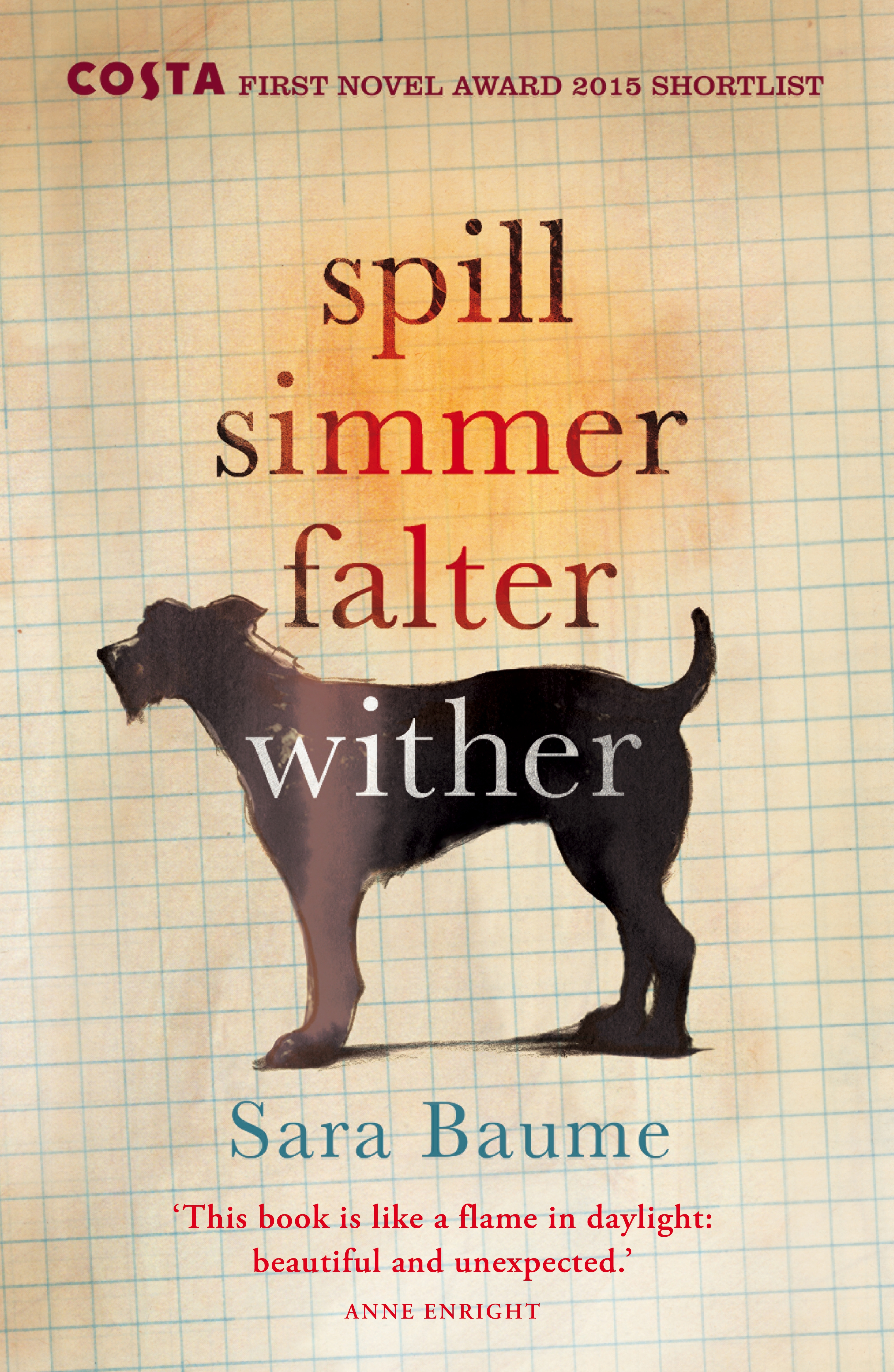 

Spill Simmer Falter Wither