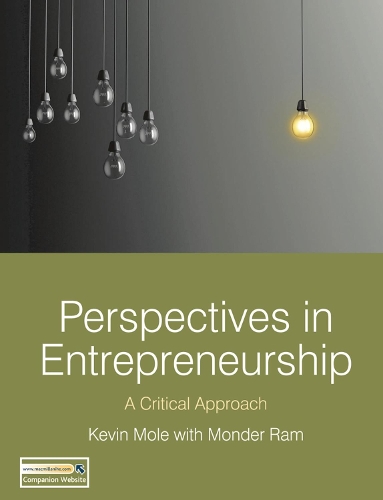 

Perspectives in Entrepreneurship: A Critical Approach