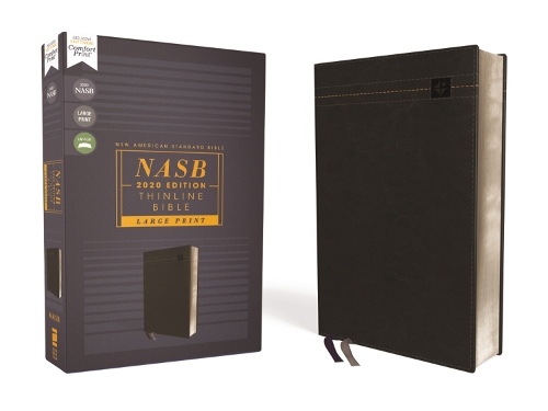 

NASB, Thinline Bible, Large Print, Leathersoft, Black, Red Letter, 2020 Text, Comfort Print
