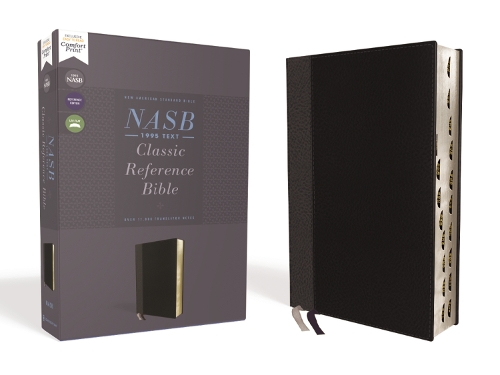 

NASB, Classic Reference Bible, Leathersoft, Black, Red Letter, 1995 Text, Thumb Indexed, Comfort Print