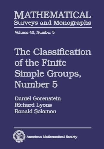 [object Object] «The Classification of the Finite Simple Groups, Number 5», авторов Дэниел Горенштейн, Ричард Лайонс, Рональд Соломон - фото №1