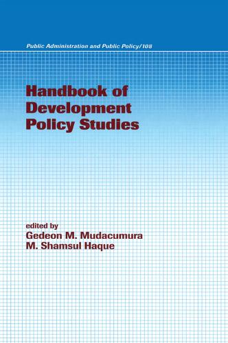 [object Object] «Handbook of Development Policy Studies» - фото №1