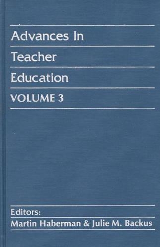 

Advances in Teacher Education, Volume 3