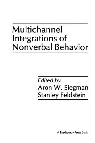 [object Object] «Multichannel Integrations of Nonverbal Behavior» - фото №1