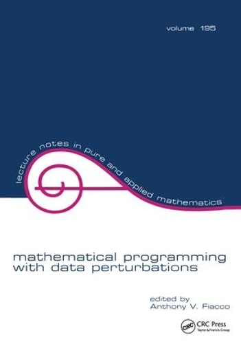 [object Object] «Mathematical Programming with Data Perturbations» - фото №1