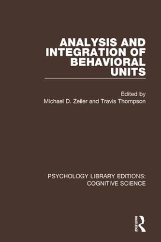 [object Object] «Analysis and Integration of Behavioral Units» - фото №1