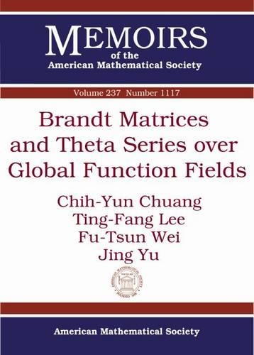 

Brandt Matrices and Theta Series over Global Function Fields