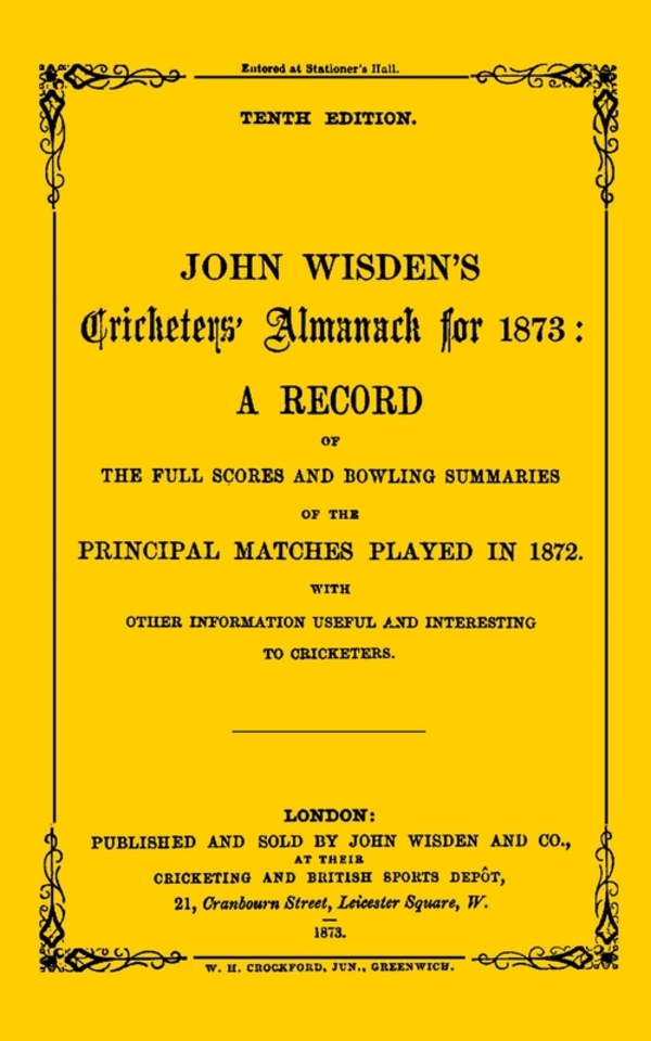 

Wisden Cricketers' Almanack 1873