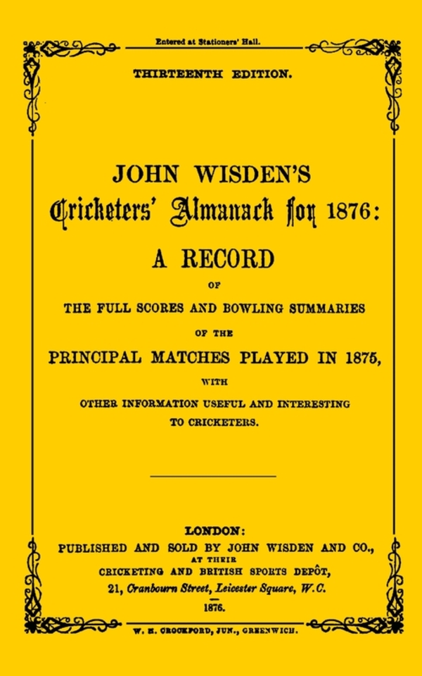 

Wisden Cricketers' Almanack 1876