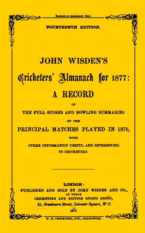 

Wisden Cricketers' Almanack 1877