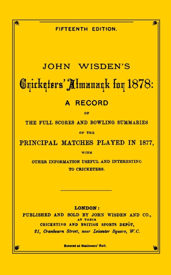 

Wisden Cricketers' Almanack 1878