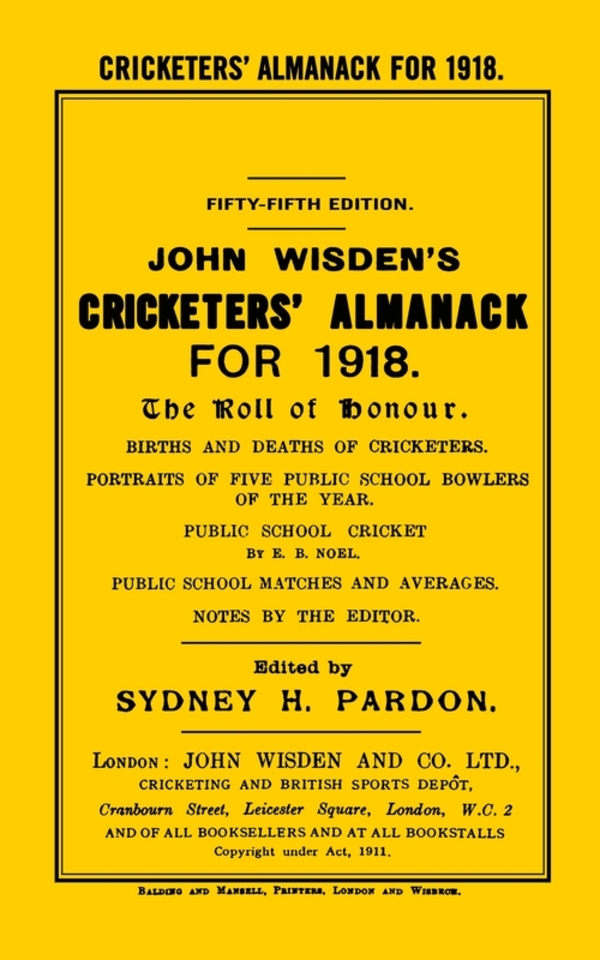 

Wisden Cricketers' Almanack 1918
