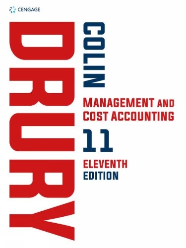 

Management and Cost Accounting