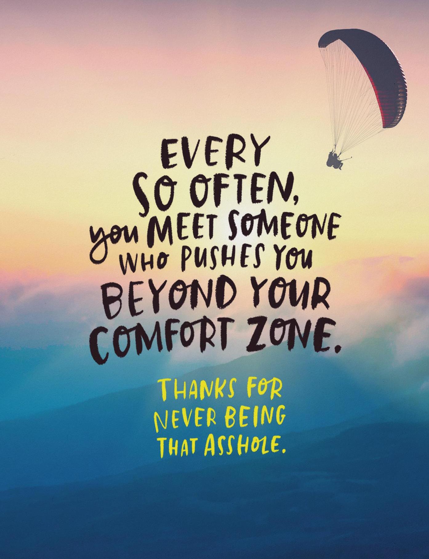 

Comfort Zone Card
