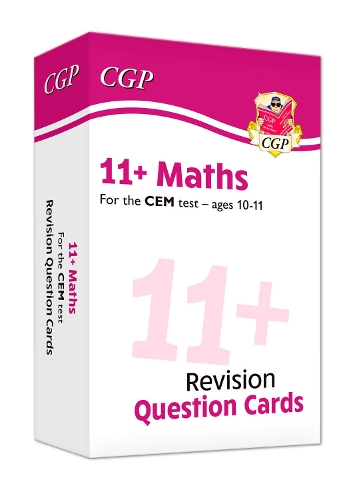 

11+ CEM Maths Revision Question Cards - Ages 10-11