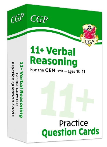 

11+ CEM Verbal Reasoning Revision Question Cards - Ages 10-11