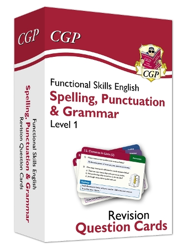 [object Object] «Functional Skills English Revision Question Cards: Spelling, Punctuation & Grammar - Level 1», автор CGP Books - фото №1