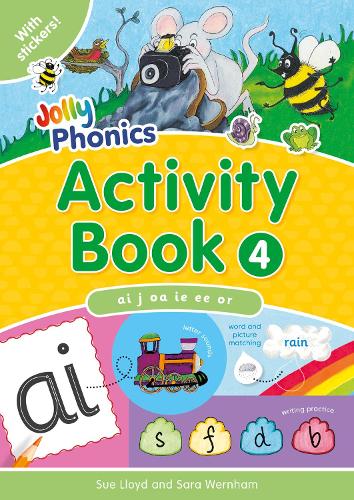 

Jolly Phonics Activity Book 4: In Precursive Letters (British English edition)