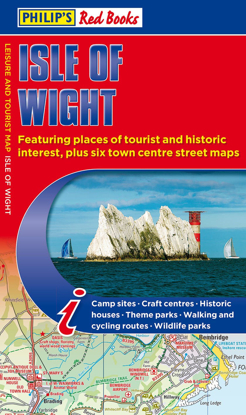 

Philip's Red Books Isle of Wight Map. Leisure and Tourist Map