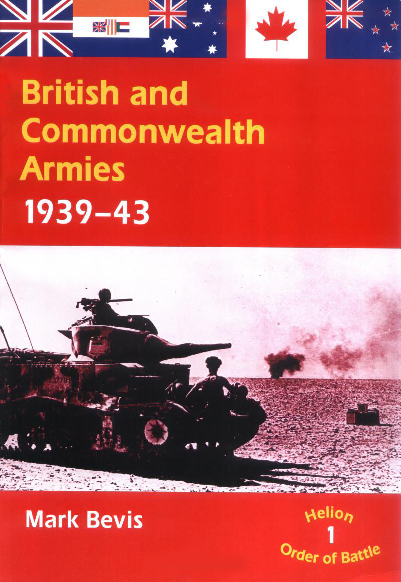 

British and Commonwealth Armies 1939-43. Volume 1