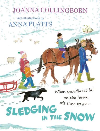 

Sledging in the Snow: it's time for an adventure when snowflakes fall on Hillside Farm