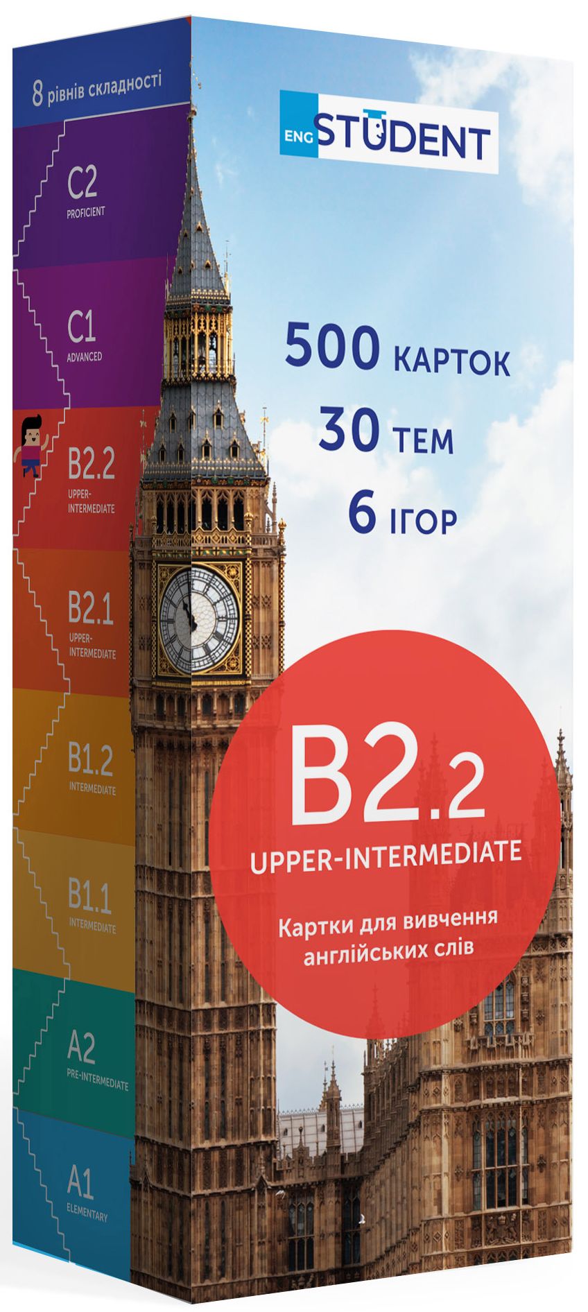 

500 карток для вивчення англійської мови. B2.2 Upper-Intermediate