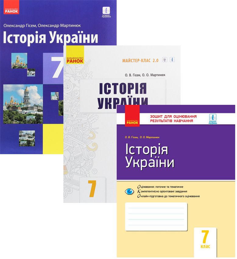 

Комплект для вчителя Історія України. 7 клас (комплект із 3 книг)