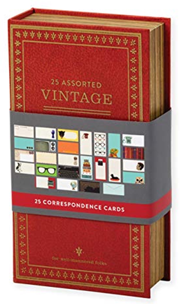 

Vintage Correspondence Card Box: Correspond Card Vintage
