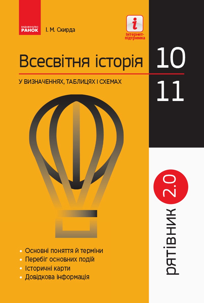 [object Object] «Всесвітня історія у визначеннях, таблицях і схемах. 10 - 11 класи», автор Ирина Скирда - фото №1