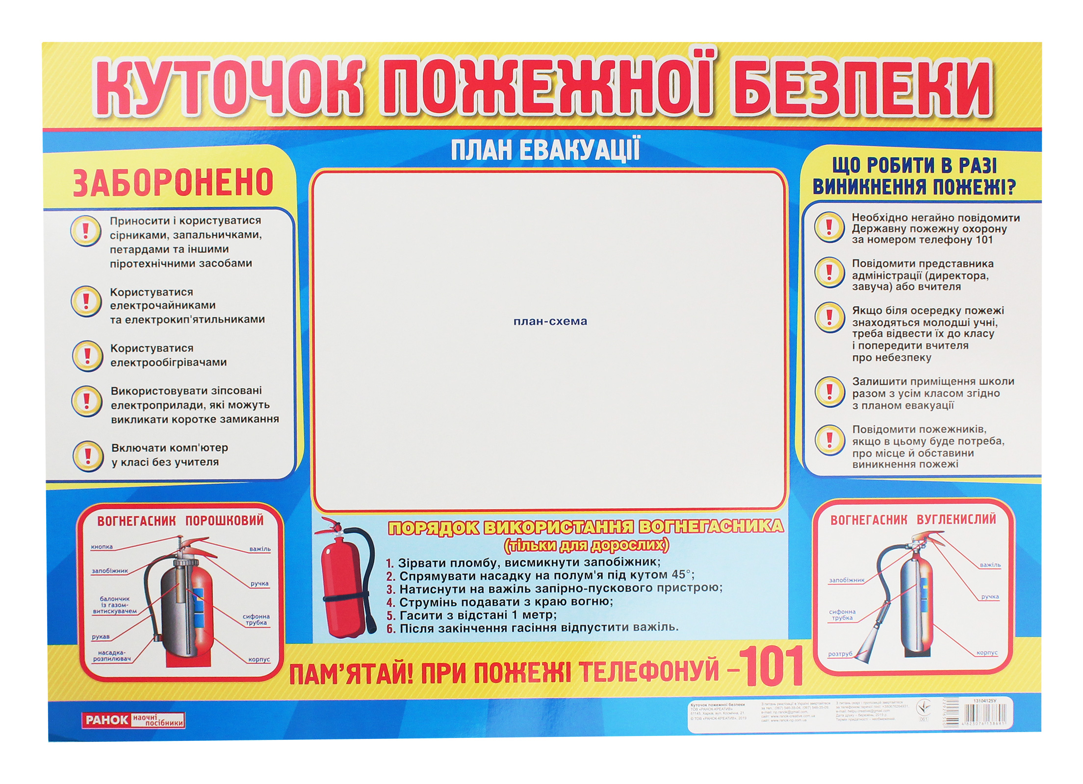 

Куточок пожежної безпеки. Плакат
