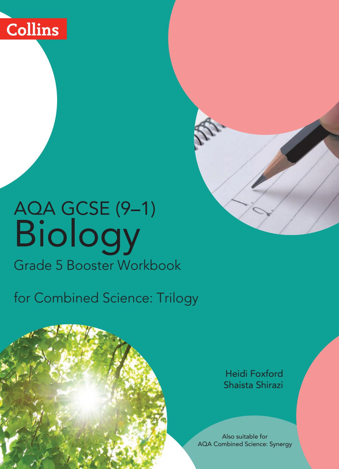 

AQA GCSE Biology 9-1 for Combined Science Grade 5 Booster Workbook