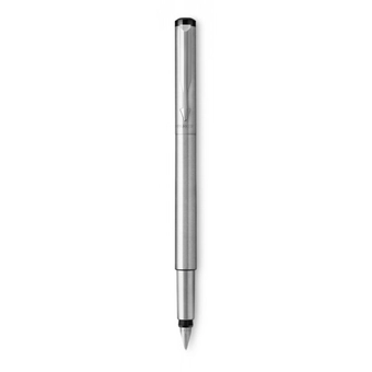 «Ручка перьевая Parker Vector Steel FP F 17 (05 011)», бренда Parker - фото №2 - миниатюра
