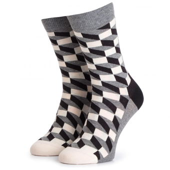 «Носки Happy Socks Seasonal Black & White Gift Box 4 пары 41-46 р (XBLW09-9100)», бренда Happy Socks - фото №3 - миниатюра
