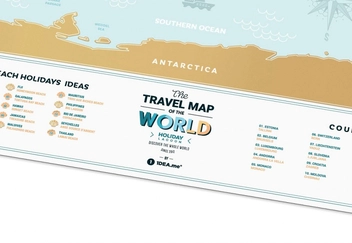  «Скретч карта мира 1DEA.me Travel Map Holiday Lagoon World», бренда 1DEA.me - фото №4 - миниатюра