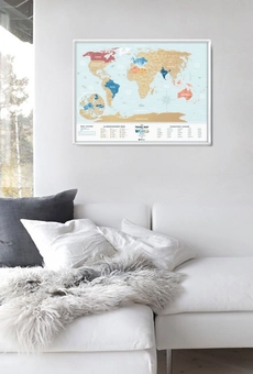  «Скретч карта мира 1DEA.me Travel Map Holiday Lagoon World», бренда 1DEA.me - фото №9 - миниатюра